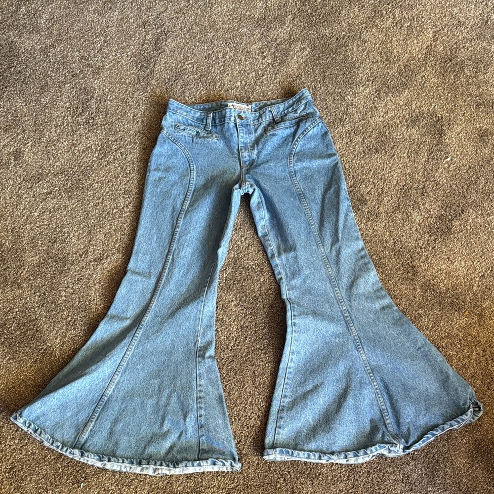 Vintage The Shadw Women's Flared Blue Jeans size 13